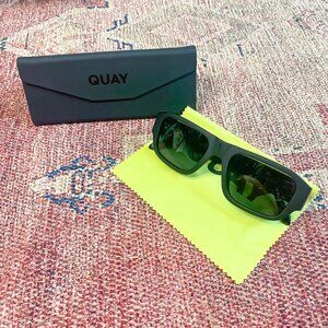 Quay Australia Black Night Cap Sunglasses NWT